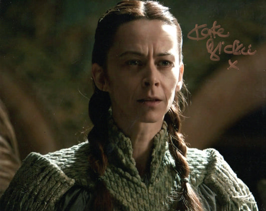 KATE DICKIE SIGNED GAME OF THRONES 10X8 PHOTO