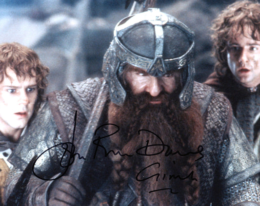 JOHN RHYS DAVIES SIGNED LORD OF THE RINGS 8X10 PHOTO (5)