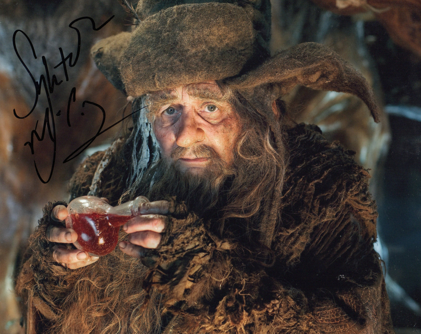 SYLVESTER McCOY SIGNED THE HOBBIT 8X10 PHOTO