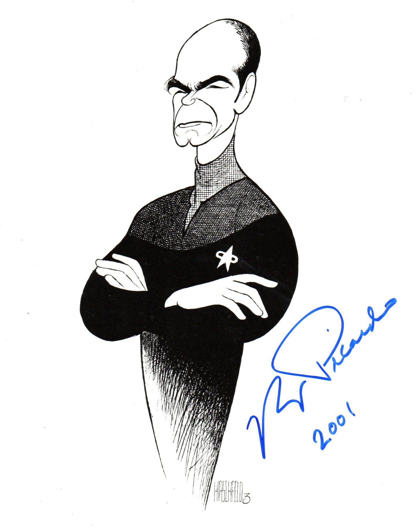 ROBERT PICARDO SIGNED STAR TREK 8X10 PHOTO