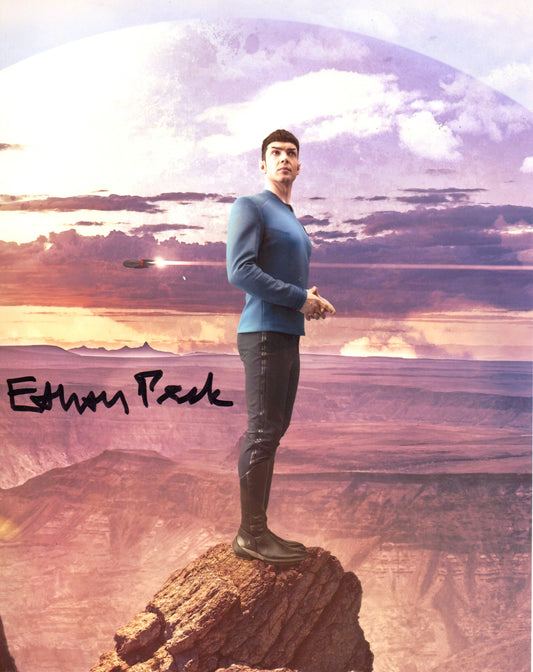 ETHAN PECK SIGNED STAR TREK 8X10 PHOTO (2)