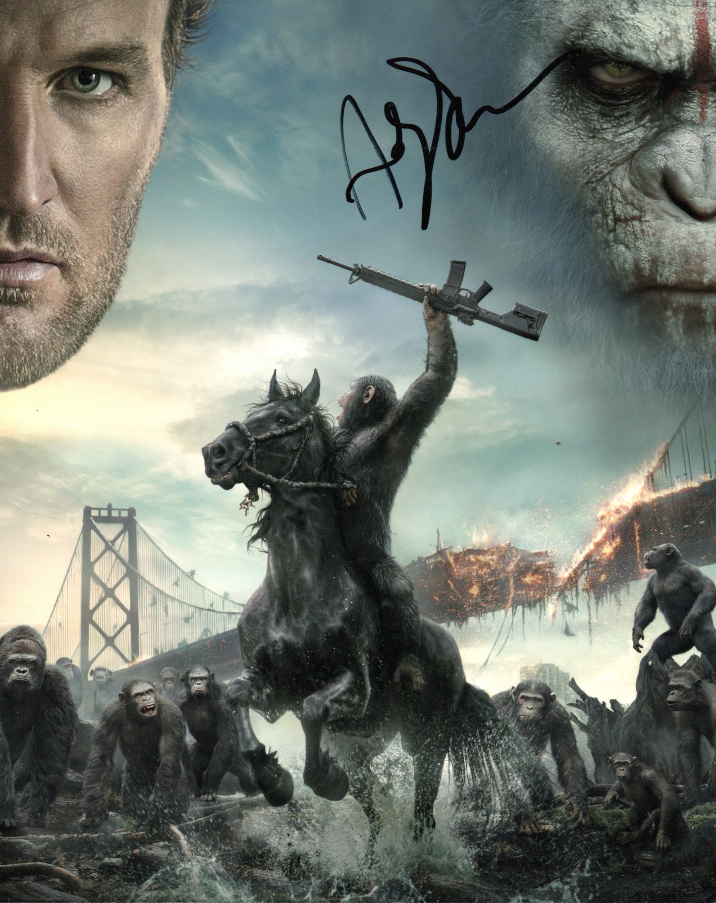 ANDY SERKIS SIGNED PLANET OF THE APES 8X10 PHOTO (1)