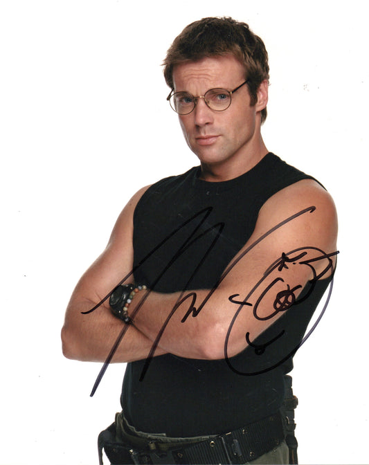 MICHAEL SHANKS SIGNED STARGATE SG-1 8X10 PHOTO (2)
