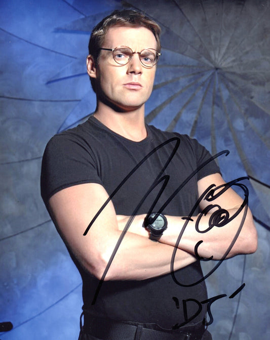 MICHAEL SHANKS SIGNED STARGATE SG-1 8X10 PHOTO (3)