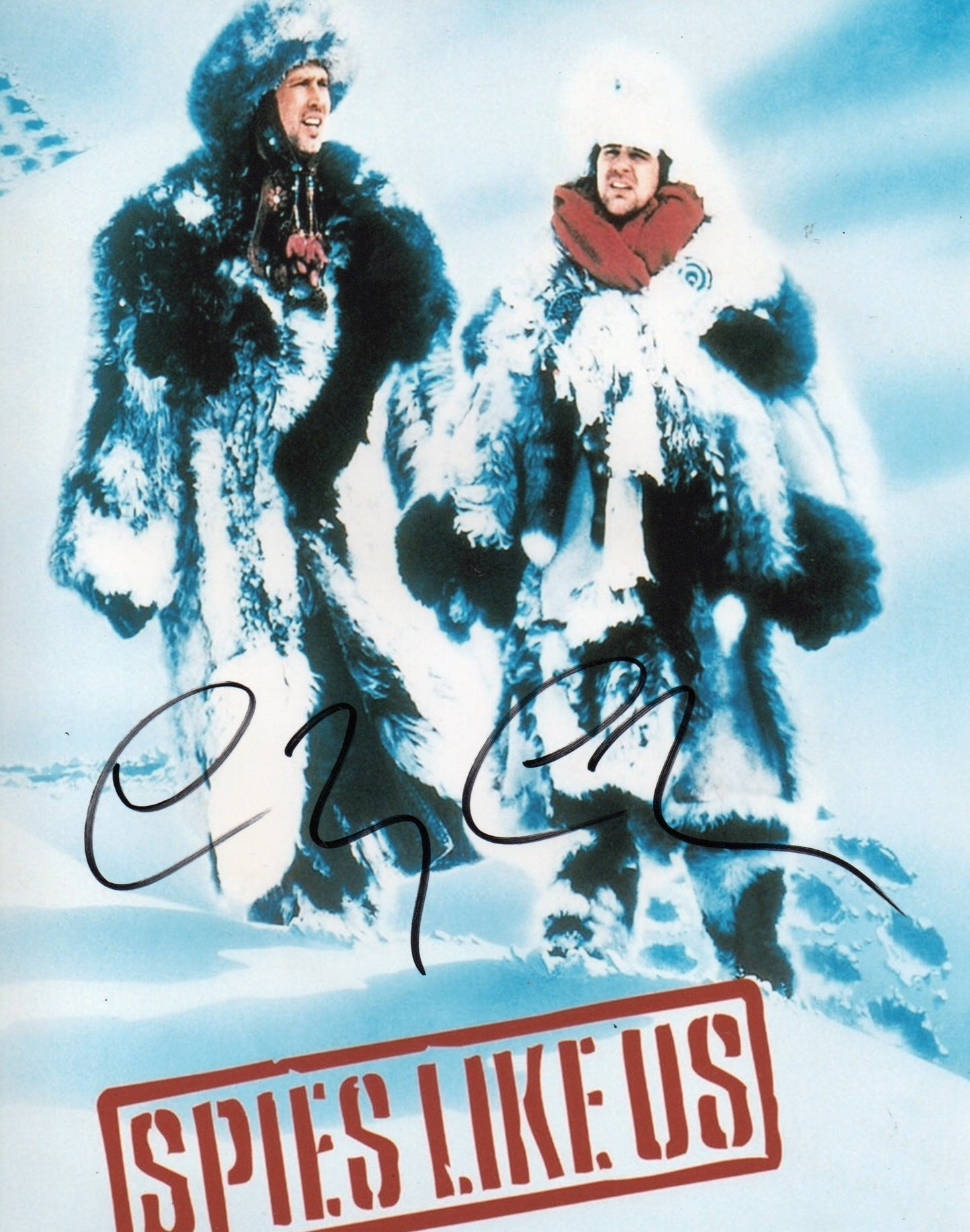 CHEVY CHASE SIGNED SPIES LIKE US 8X10 PHOTO (1)