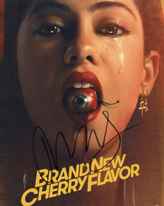 ROSA SALAZAR SIGNED BRAND NEW CHERRY FLAVOR 8X10 PHOTO (1)