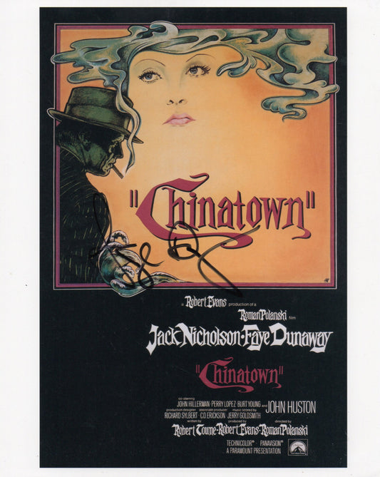 FAYE DUNAWAY SIGNED CHINATOWN 10X8 PHOTO (1)
