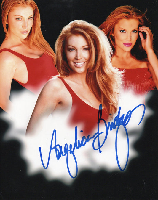 ANGELICA BRIDGES SIGNED SEXY BAYWATCH 10X8 PHOTO (1)
