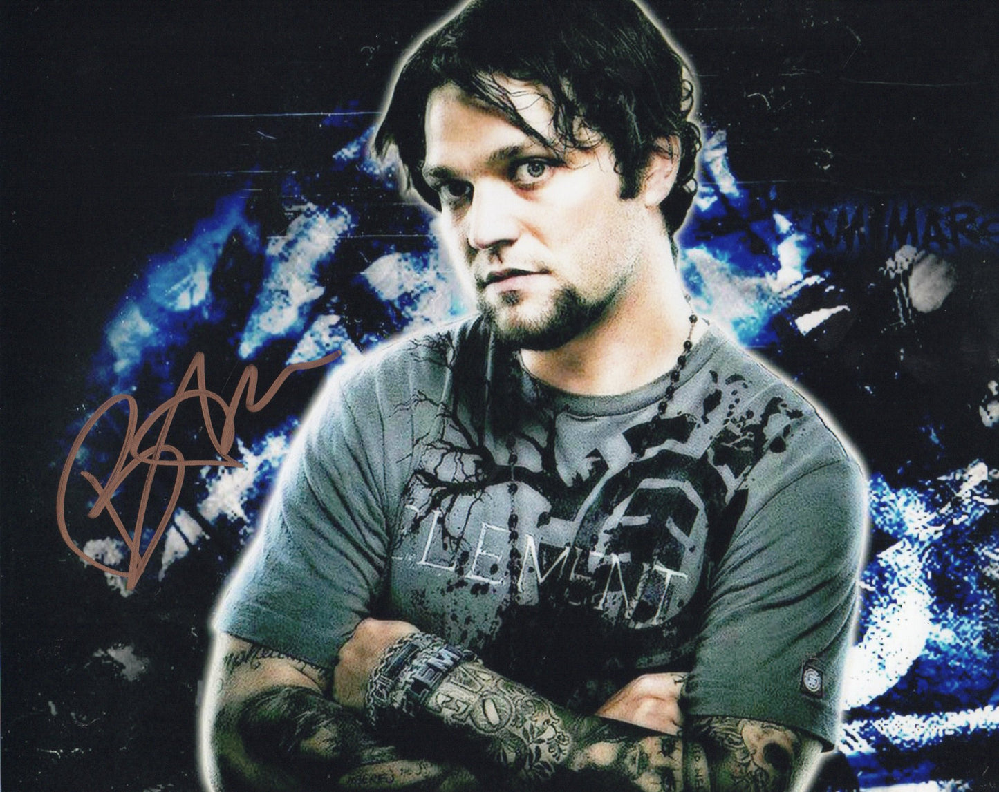 BAM MARGERA SIGNED 10X8 PHOTO (6)