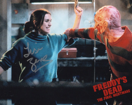 LISA ZANE SIGNED FREDDYS DEAD 10X8 PHOTO (1)