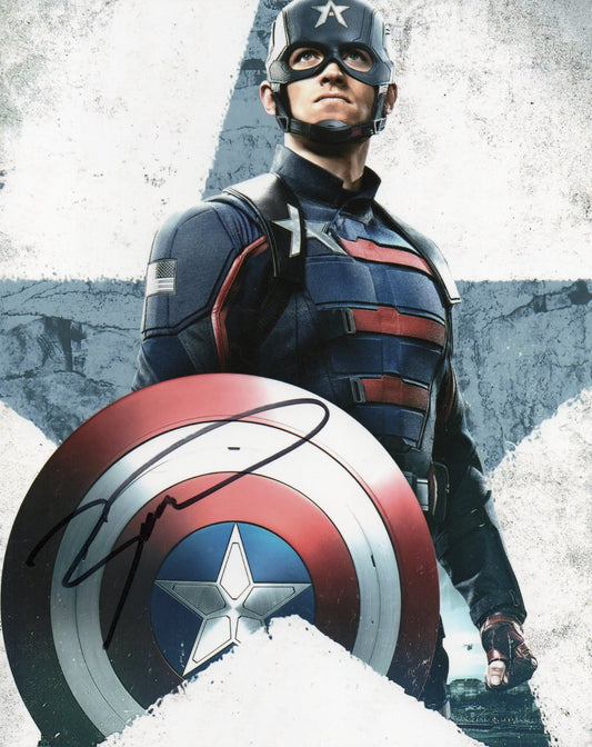 WYATT RUSSELL SIGNED CAPTAIN AMERICA 8X10 PHOTO