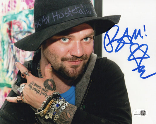 BAM MARGERA SIGNED 10X8 PHOTO (9) ALSO JSA