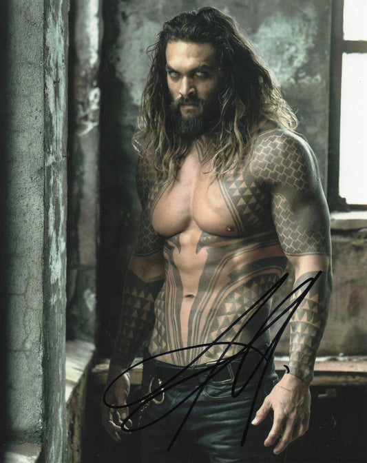 JASON MOMOA SIGNED AQUAMAN 8X10 PHOTO (2) VIDEO PROOF