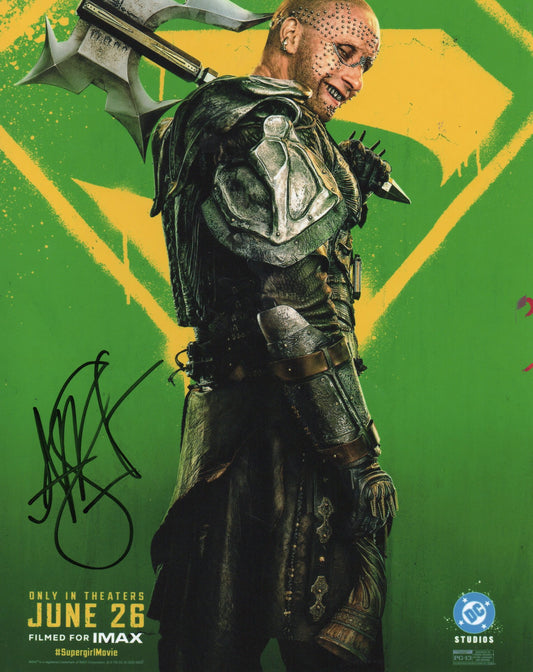 MATTHIAS SCHOENAERTS SIGNED SUPERGIRL  8X10 PHOTO (1) VIDEO PROOF