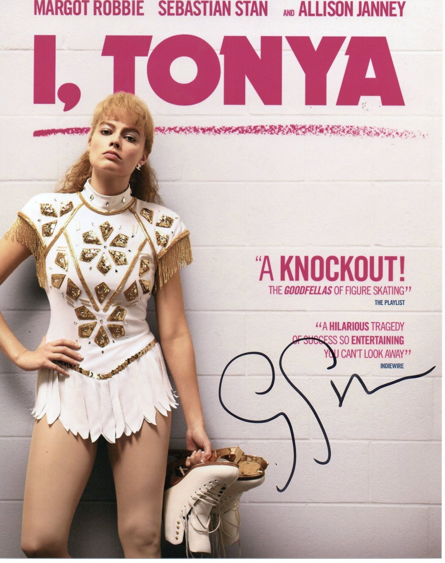 CRAIG GILLESPIE SIGNED I, TONYA 8X10 PHOTO  VIDEO PROOF