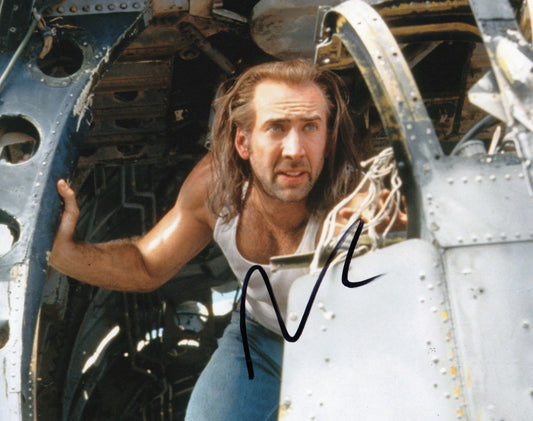 NICOLAS CAGE SIGNED CON AIR 8X10 PHOTO