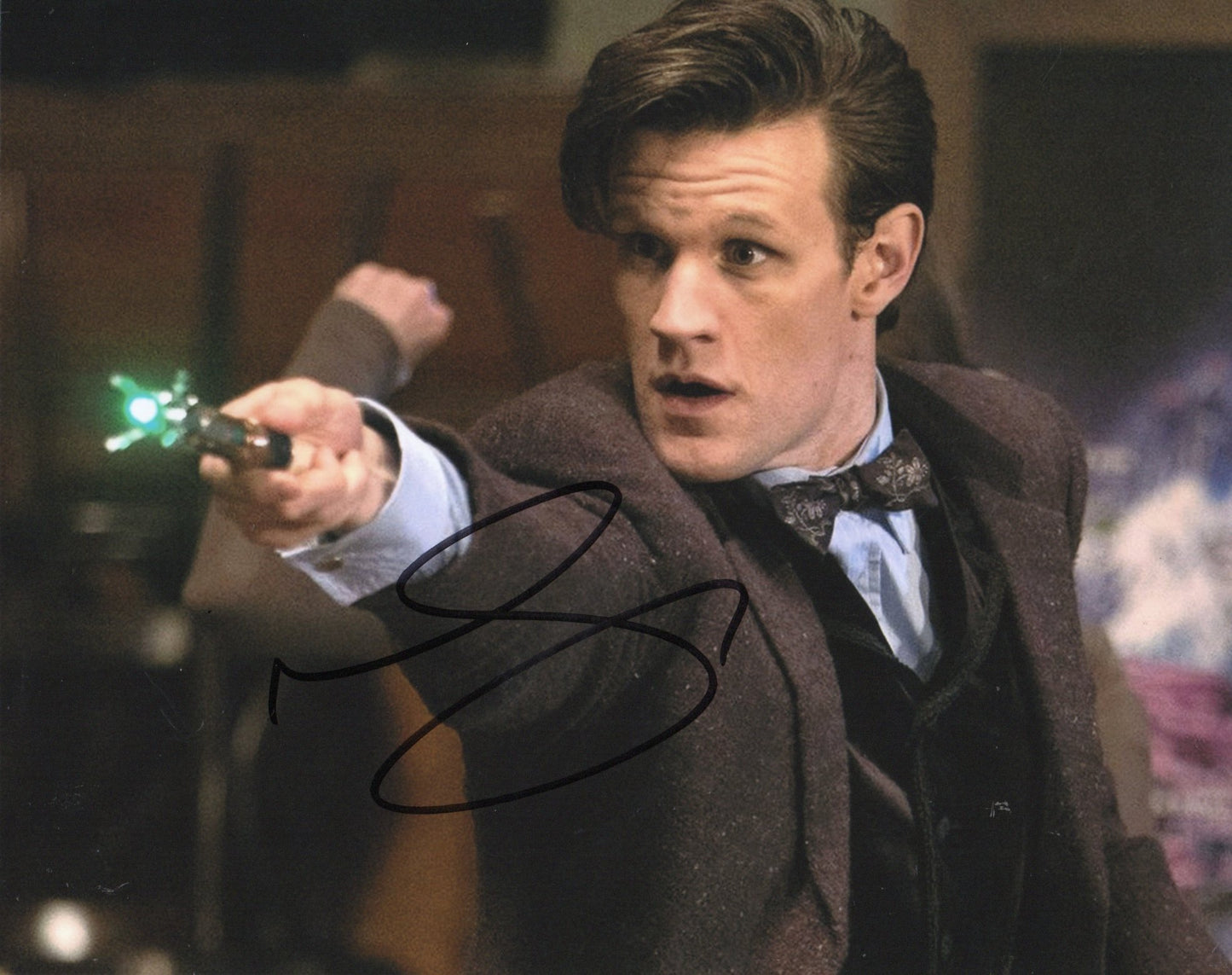 MATT SMITH SIGNED DOCTOR WHO PHOTO (1)