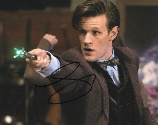 MATT SMITH SIGNED DOCTOR WHO PHOTO (1)