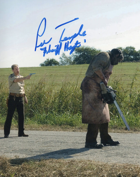 LEW TEMPLE SIGNED THE TEXAS CHAINSAW MASSACRE 8X10 PHOTO