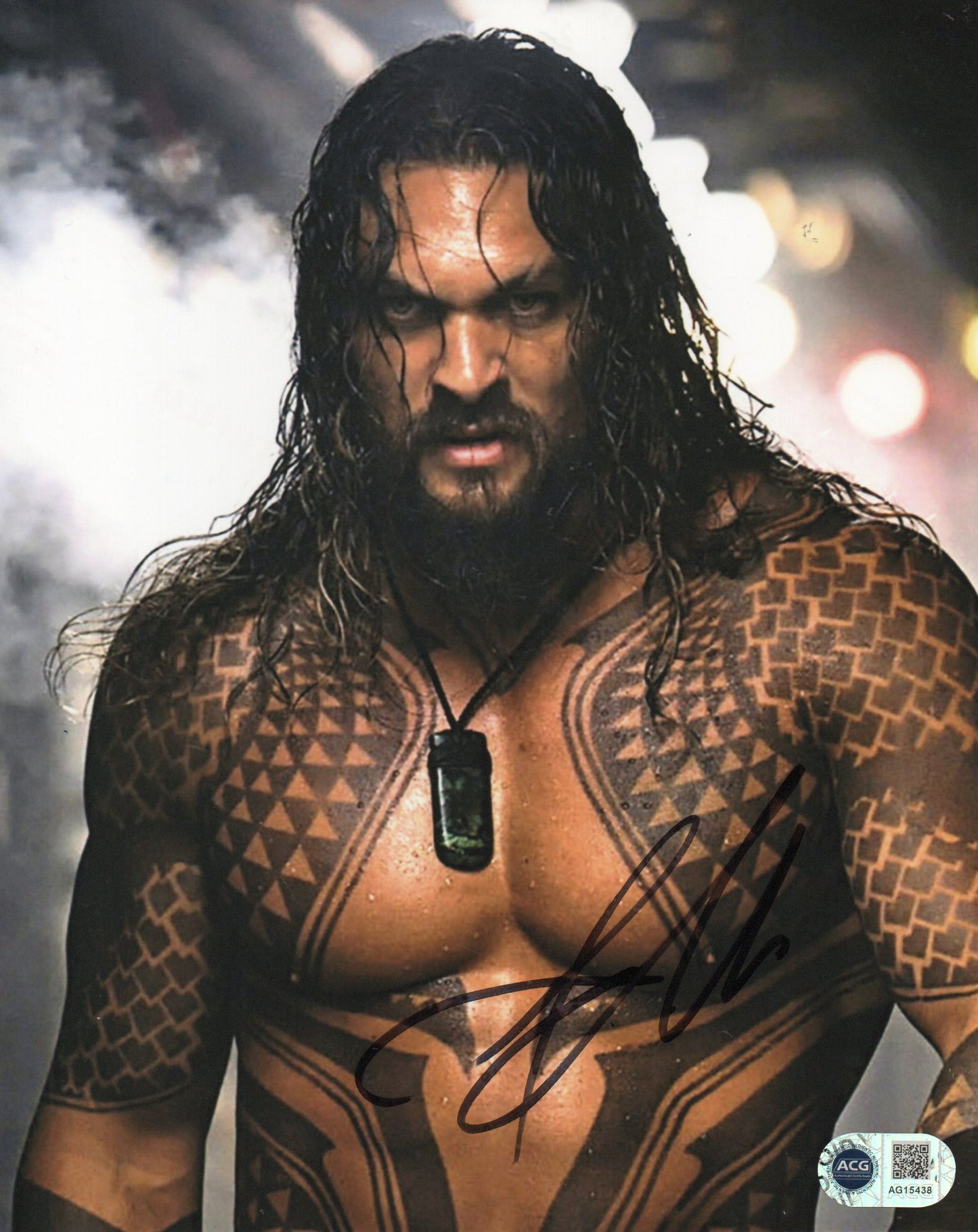 JASON MOMOA SIGNED AQUAMAN 8X10 PHOTO (3) VIDEO PROOF ALSO ACG
