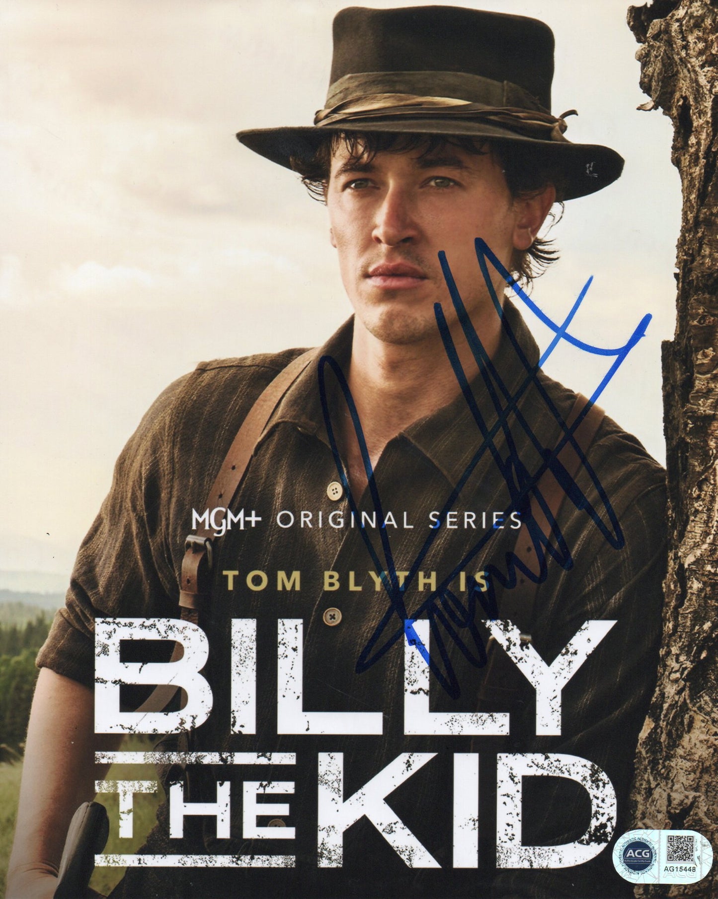 TOM BLYTH SIGNED BILLY THE KID 8X10 PHOTO (3) ALSO ACG