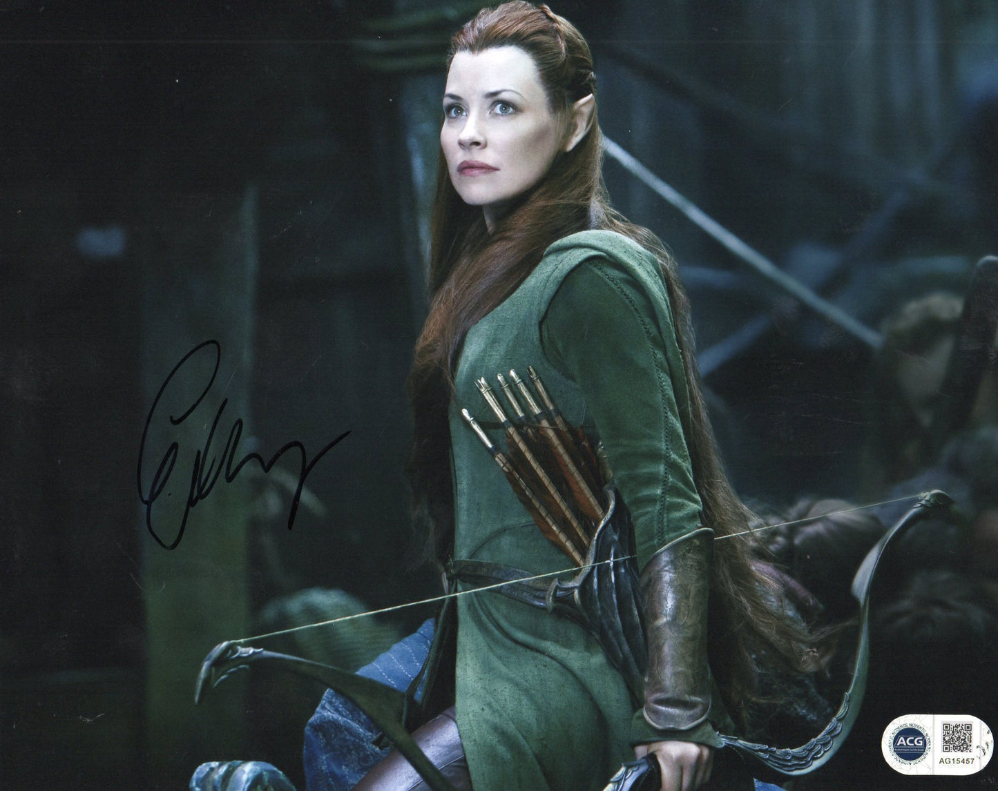 EVANGELINE LILLY SIGNED THE HOBBIT 8X10 PHOTO ALSO ACG