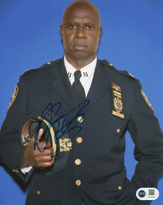 ANDRE BRAUGHER SIGNED BROOKLYN NINE-NINE 8X10 PHOTO ALSO ACG