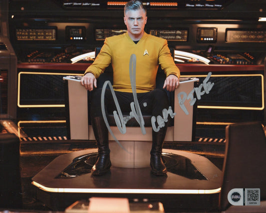 ANSON MOUNT SIGNED STAR TREK 8X10 PHOTO (3) ALSO SWAU