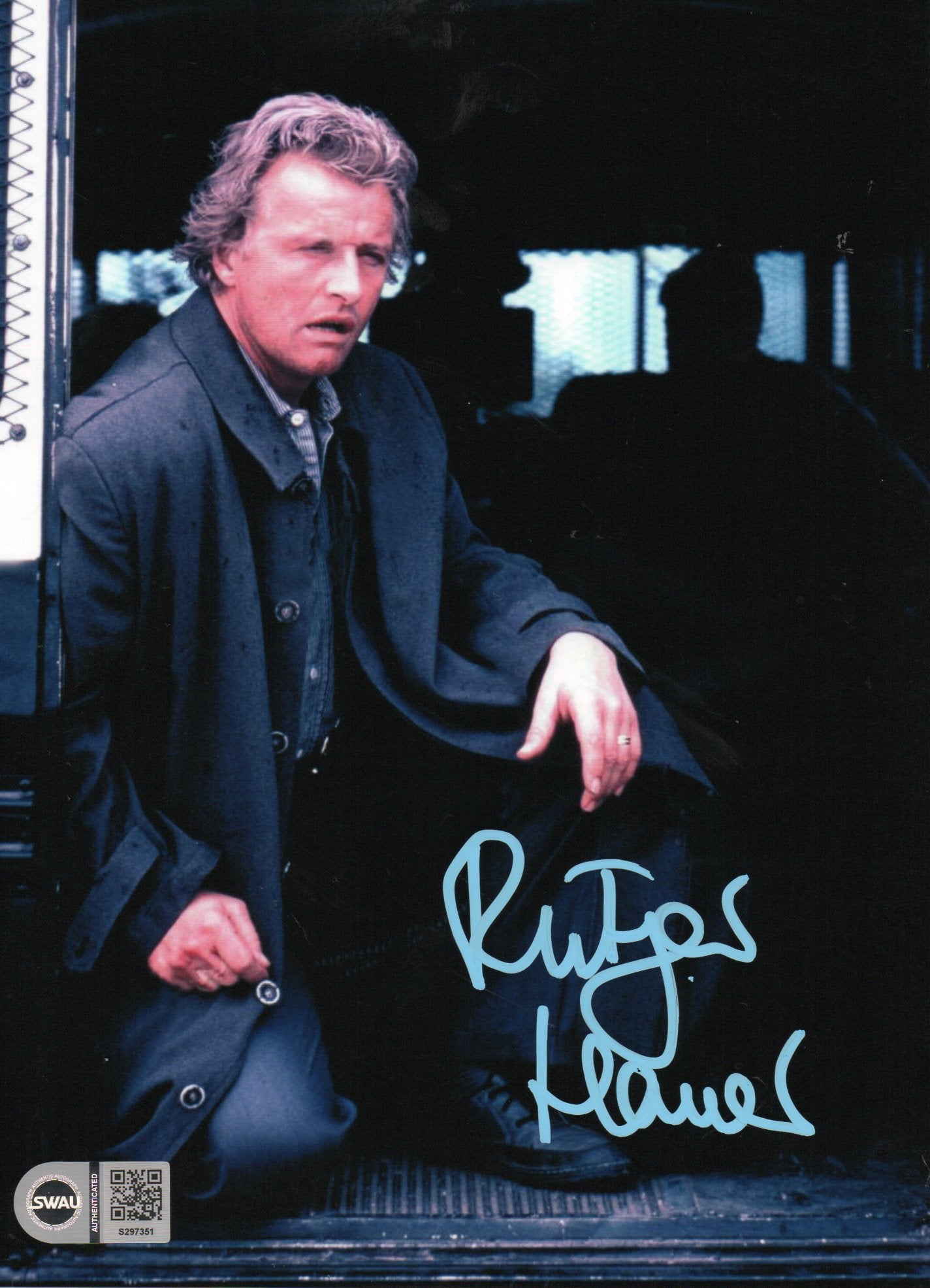 RUTGER HAUER SIGNED THE HITCHER 8X10 PHOTO (2) ALSO SWAU