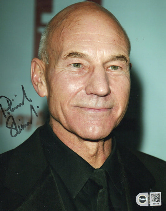 PATRICK STEWART SIGNED STAR TREK 8X10 PHOTO (1) ALSO SWAU
