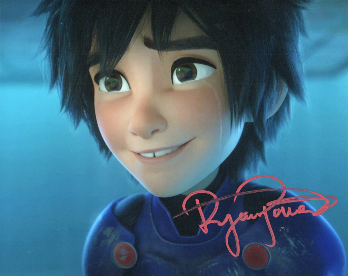 RYAN POTTER SIGNED BIG HERO 6 8X10 PHOTO
