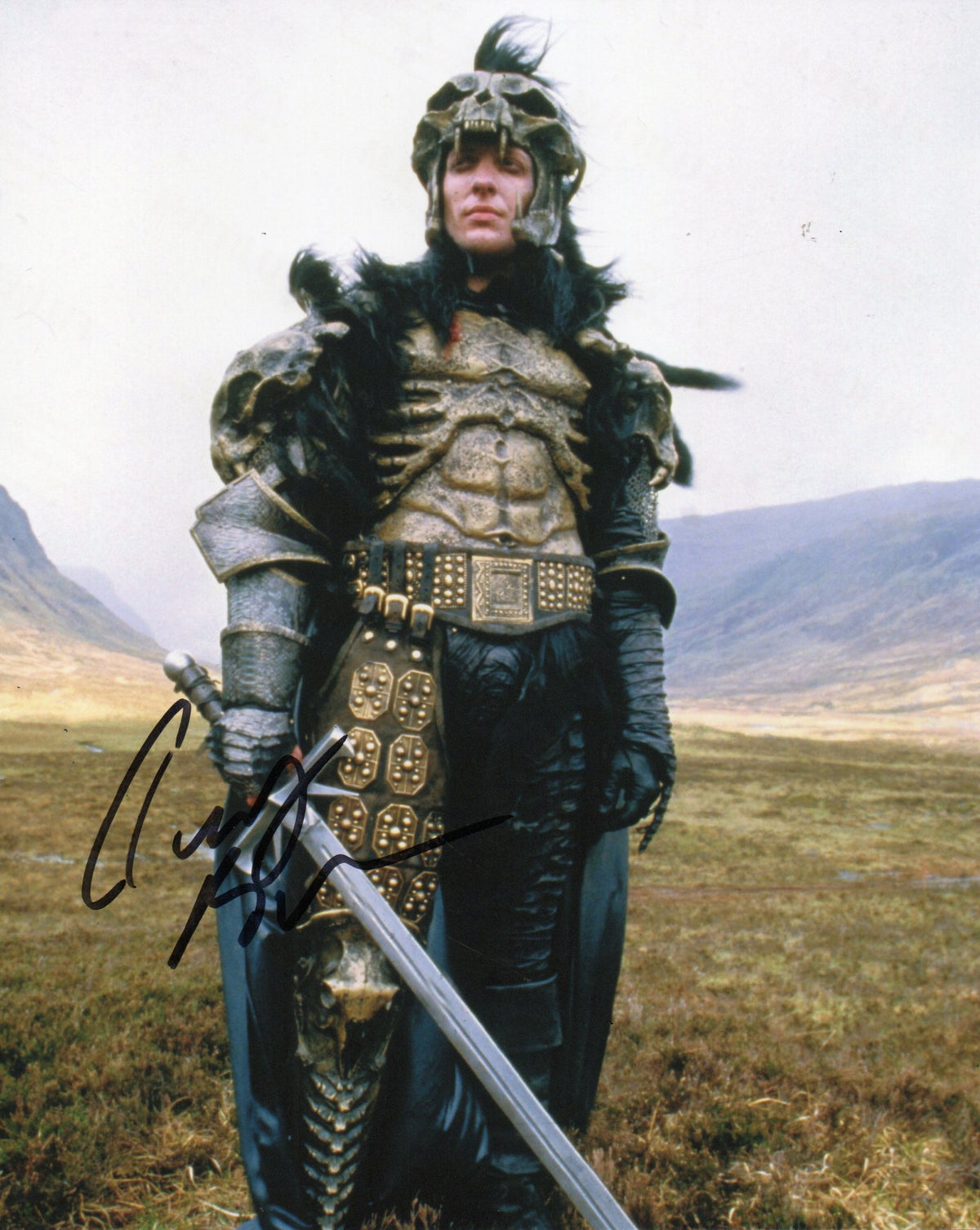 CLANCY BROWN SIGNED HIGHLANDER 8X10 PHOTO