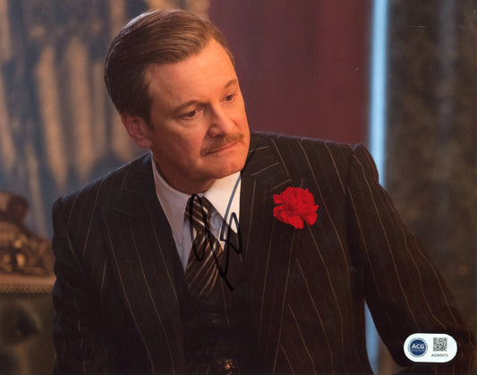 COLIN FIRTH SIGNED MARY POPPINS RETURNS 10X8 PHOTO (2)ALSO ACG CERTIFICATION