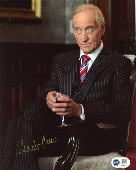 CHARLES DANCE SIGNED 8X10 PHOTO (1) ALSO ACG CERTIFICATION
