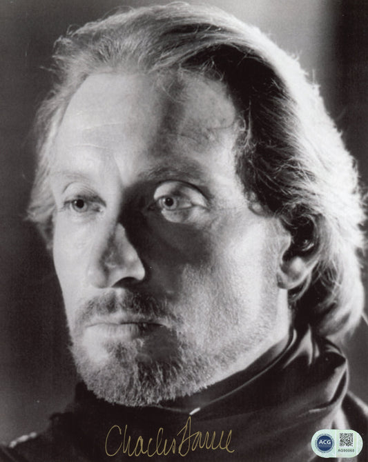 CHARLES DANCE SIGNED THE GOLDEN CHILD 8X10 PHOTO (1) ALSO ACG CERTIFICATION