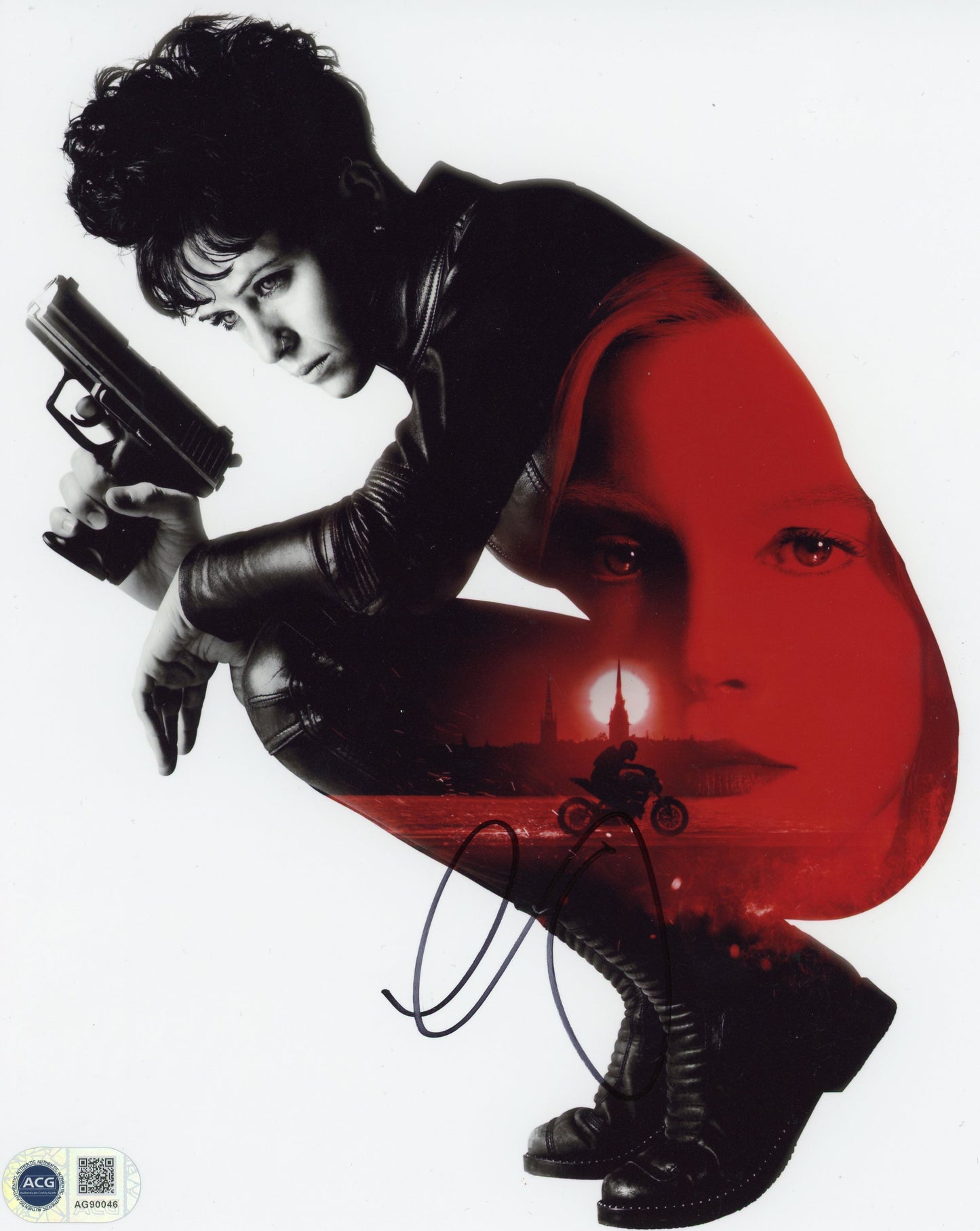 CLAIRE FOY SIGNED THE GIRL IN THE SPIDERS WEB 10X8 PHOTO (1)ALSO ACG CERTIFICATION