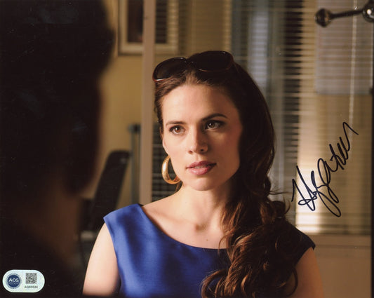 HAYLEY ATWELL SIGNED SEXY 10X8 PHOTO (8) ALSO ACG CERTIFICATION