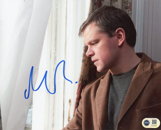 MATT DAMON SIGNED BOURNE 8X10 PHOTO (5) ALSO ACG CERT AUTHENTICATION