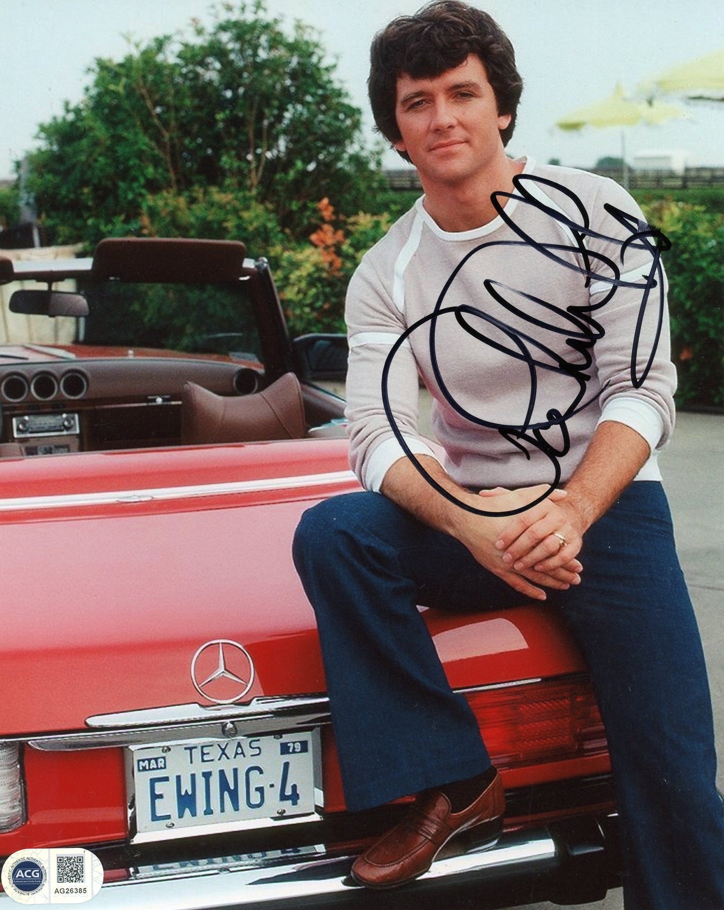 PATRICK DUFFY SIGNED DALLAS 8X10 PHOTO (8) ALSO ACG CERT AUTHENTICATION