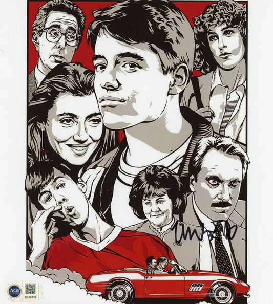 MATTHEW BRODERICK SIGNED FERRIS BUELLERS DAY OFF 8X10 PHOTO (8) ALSO ACG CERT AUTHENTICATION