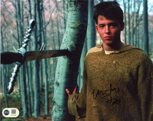 MATTHEW BRODERICK SIGNED LADYHAWKE 8X10 PHOTO ALSO ACG CERT AUTHENTICATION