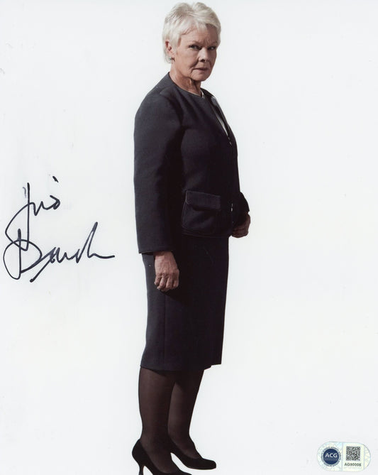 JUDI DENCH SIGNED BOND 10X8 PHOTO (10) ALSO ACG CERT AUTHENTICATION