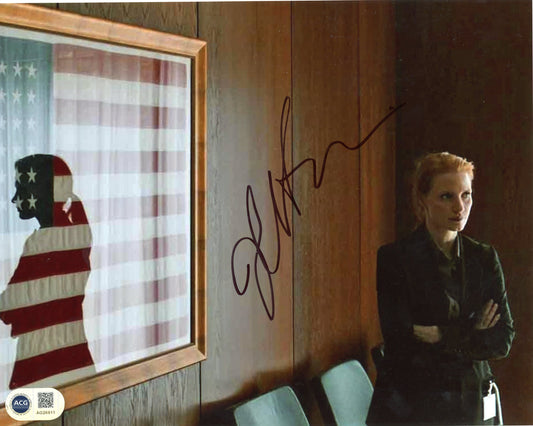 JESSICA CHASTAIN SIGNED SEXY 10X8 PHOTO (3) ALSO ACG CERT AUTHENTICATION