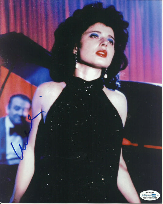 ISABELLA ROSSELLINI SIGNED BLUE VELVET 10X8 PHOTO  ALSO ACOA CERTIFIED