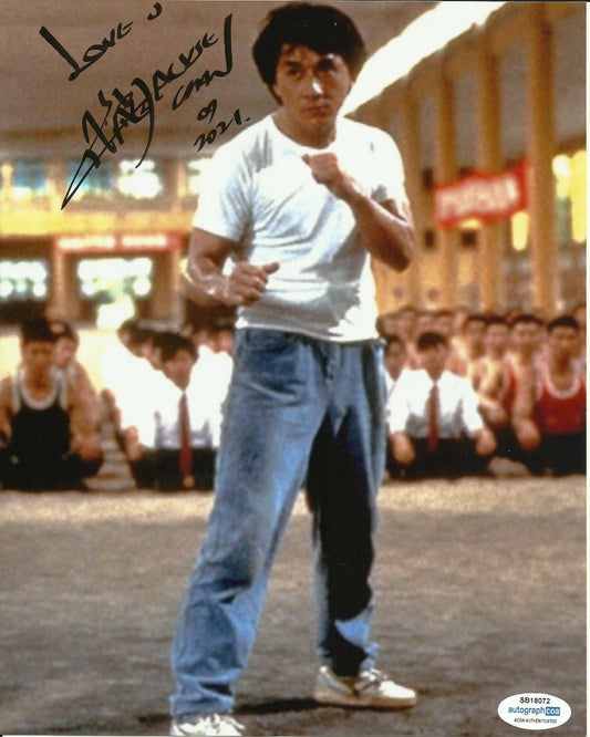JACKIE CHAN  SIGNED 8X10 PHOTO ALSO ACOA CERTIFIED (2)