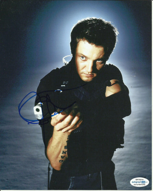 JEREMY RENNER SIGNED SWAT 8X10 PHOTO  ALSO ACOA CERTIFIED