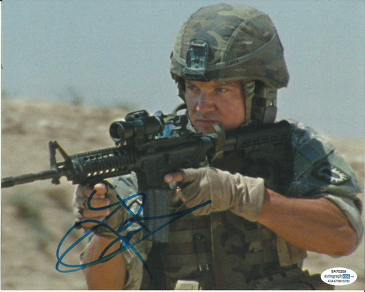 JEREMY RENNER SIGNED HURT LOCKER 8X10 PHOTO  ALSO ACOA CERTIFIED