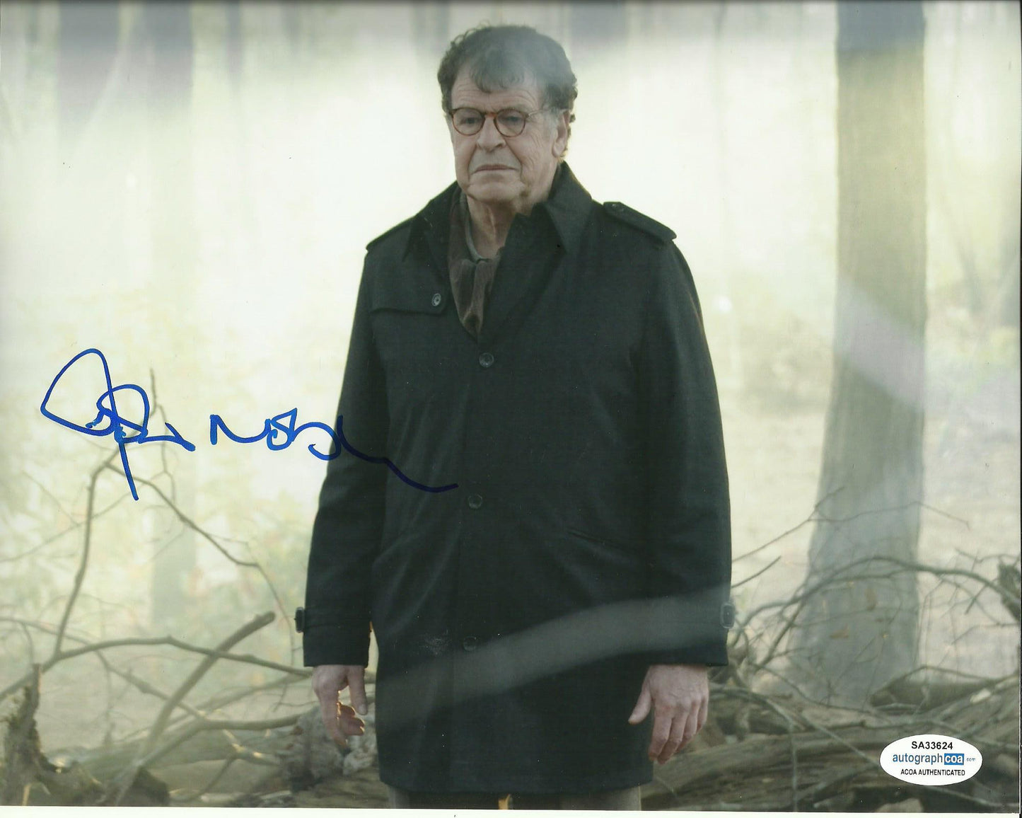 JOHN NOBLE SIGNED FRINGE 8X10 PHOTO (4) ALSO ACOA
