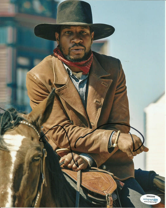 JONATHAN MAJORS SIGNED THE HARDER THEY FALL 8X10 PHOTO ALSO ACOA (2)