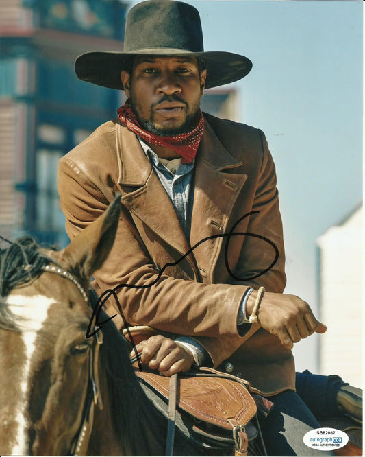 JONATHAN MAJORS SIGNED THE HARDER THEY FALL 8X10 PHOTO ALSO ACOA (3)